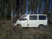 ÜSTÜNLER - Minibüs Ağaca Çarptı Açıklaması 3 Yaralı