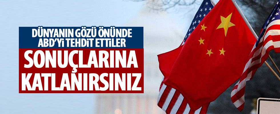 Çin'den ABD'ye gözdağı
