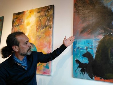 'Dört Renk Dört Yön' Sergisi Sanatseverlerle Buluştu