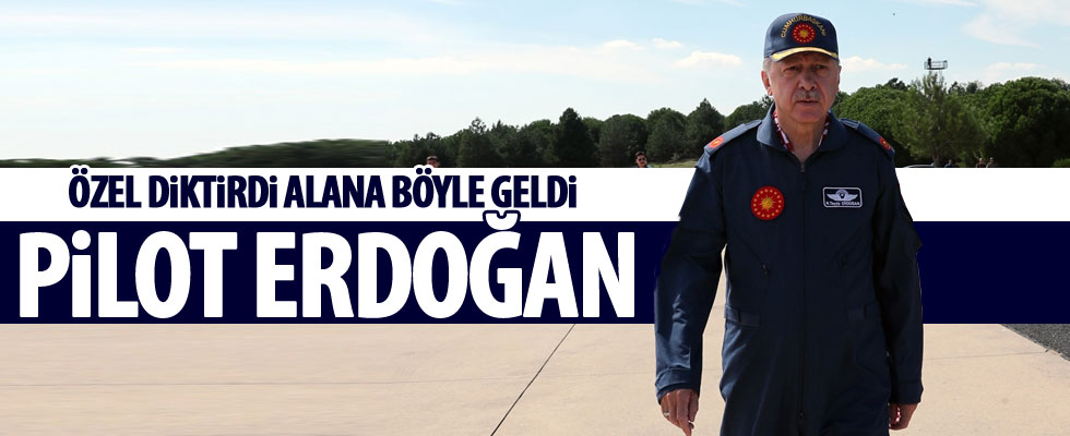 Erdoğan TEKNOFEST'e pilot tulumuyla geldi