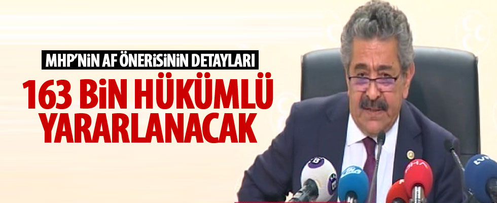 MHP'nin af önerisinin detayları