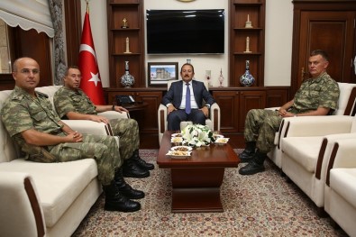 Tuğgeneral Ercan Pürsünlü Vali Ali Hamza Pehlivan'ı Ziyaret Etti
