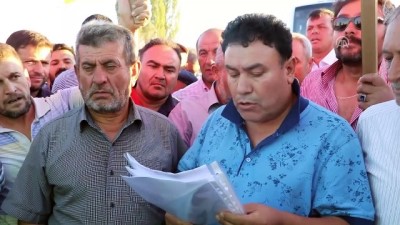 Çankırı'da Köylülerden Eylem
