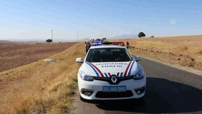 Karaman'da Otomobil Devrildi Açıklaması 1 Ölü