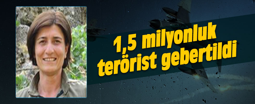 1,5 milyon lira ödüllü terörist etkisiz hale getirildi
