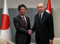 JAPONYA BAŞBAKANI - Cumhurbaşkanı Erdoğan, Japonya Başbakanı Şinzo Abe'yi Kabul Etti
