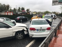 MAKEDONYA - (Özel) Beşiktaş'ta 5 Araç Birbirine Girdi Açıklaması 1 Yaralı