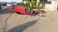 TRAFIK CANAVARı - Takla Atan Aracın Üstünden Geçtiği Feci Kazadan Sağ Kurtuldu