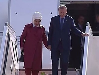 Cumhurbaşkanı Erdoğan'ın Almanya'da