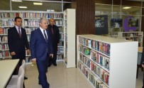 İBRAHIM AKıN - Vali Akın, Kütüphane Binasında İncelemede Bulundu