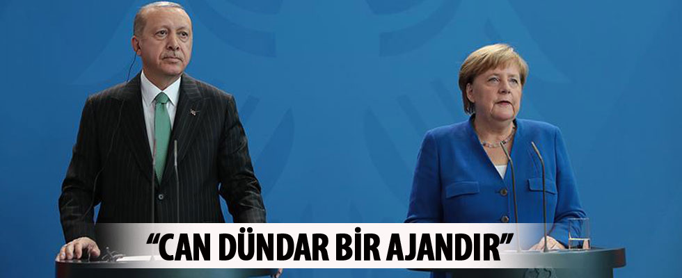 Cumhurbaşkanı Erdoğan ile Merkel'den Can Dündar sorusuna yanıt