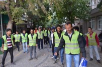 Erdek'te Temizlik İşçileri Eylem Yaptı