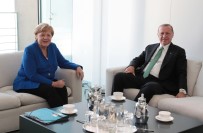 ANGELA MERKEL - Erdoğan, Merkel İle Görüştü