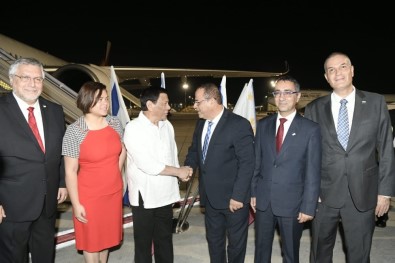 Filipinler Devlet Başkanı İsrail'e Geldi