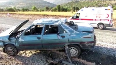 Adıyaman'da Otomobil Devrildi Açıklaması 6 Yaralı
