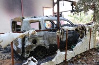 GÖKPıNAR - Antalya'da Korkutan Ev Ve Araba Yangını