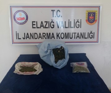 Elazığ'da 2 Kilo 760 Gram Kilo Esrar Ele Geçirildi