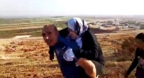 REYHANLI - Polis Yaralı Suriyeli Kadını Sırtında 2 Kilometre Taşıdı