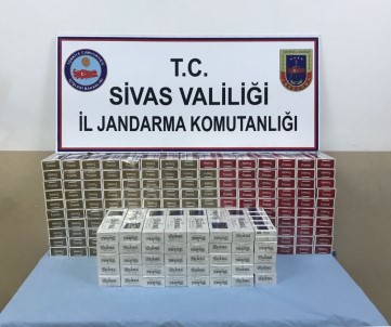 Sivas'ta 4 Bin 796 Paket Kaçak Sigara Yakalandı