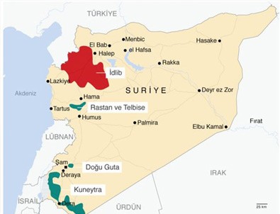 Suriye ordusu İdlib'i vurmaya başladı