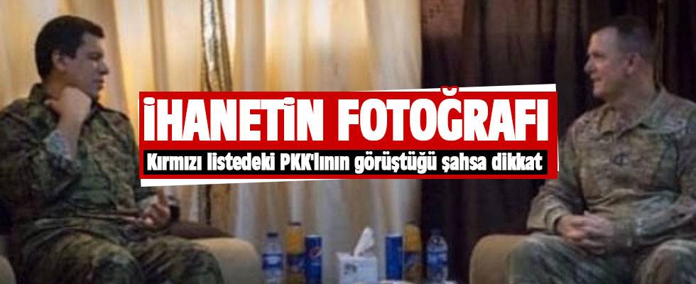 ABD'li General, 4 milyon TL ödülle aranan YPG'li terörist ile görüştü