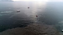 HELİKOPTER KAZASI - Helikopterin Düştüğü Bostancı Sahili'ndeki Çalışmalar Havadan Görüntülendi