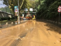 SARIYER ÇAYIRBAŞI - Sarıyer Çayırbaşı Tüneli Aşırı Yağış Nedeniyle Kapatıldı