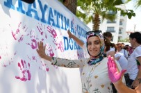 BAŞÖRTÜSÜ - Festivale Katılan Kadınlar Al Yazma Anıtına İz Bıraktı