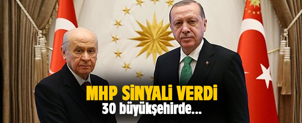 MHP'den 30 büyükşehirde 'ittifak' sinyali