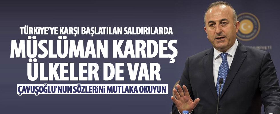 Çavuşoğlu'nda dikkat çeken sözler