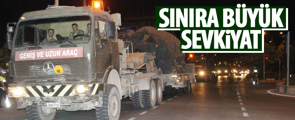 İdlib sınırına obüs ve tank sevkıyatı