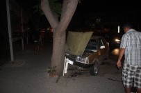 CEMAL GÜRSEL - Kontrolden Çıkan Otomobil Önce Ağaca Sonra Yayaya Çarptı Açıklaması 3 Yaralı