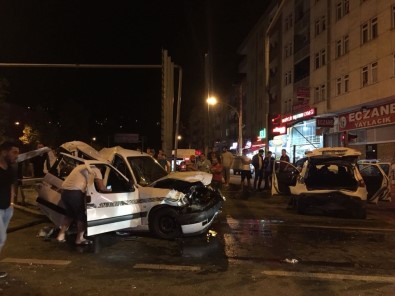 Trabzon'da Zincirleme Trafik Kazası Açıklaması 7 Yaralı