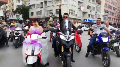 Düğünleri İçin Hollanda'dan Motosikletle Geldiler