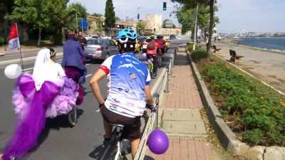 Nikaha 'Bisikletten Gelin Arabası' İle Gittiler