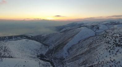 Kahramanmaraş'ta Kartpostallık 'Kar' Manzarası