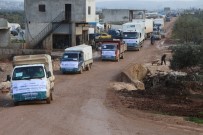 YARDIM KONVOYU - Suriye'deki Sel Mağdurlarına Yardım Konvoyu