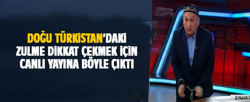 Canlı yayında Doğu Türkistan protestosu