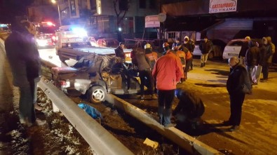 Düzce'de Meydana Gelen Kazada 4 Kişi Yaralandı
