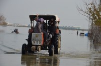 TARIM ARAZİSİ - Sular Altında Kalan Evlerini Terk Ettiler