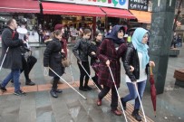 TRAFİK IŞIĞI - Antalya'da Beyaz Bastonlu Bireyler Farkındalık İçin Yürüdü