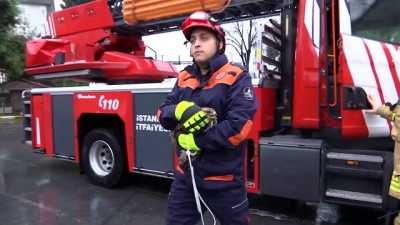 Bakırköy'de Ağaca Takılan Şahin Kurtarıldı