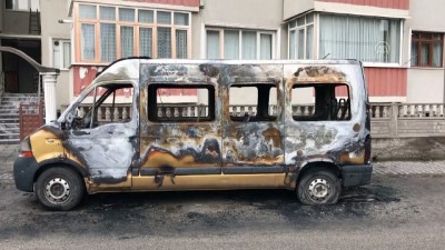 Karabük'te Araç Yangını
