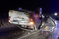 Otomobil Takla Attı Açıklaması 5 Yaralı