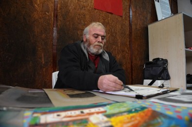 (ÖZEL ) Barınma Evinde Kalan Ressam Özuyanık Açıklaması