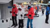 ÇAMKAR OTEL - Kar Kalınlığının 1,5 Metreye Ulaştığı Merkezde Kayak Keyfi