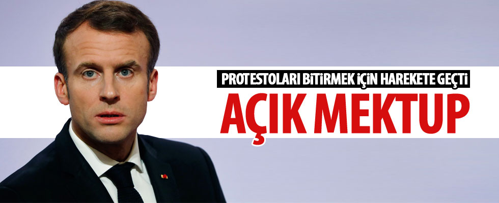 Macron'dan Fransızlara açık mektup