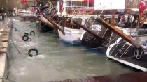 Antalya'da Kuvvetli Yağış Ve Fırtına Etkili Oluyor Haberi