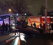 GAZİ ÜNİVERSİTESİ TIP FAKÜLTESİ - Başkent'te Zenit Kazan Erkek Voleybol Takımını Taşıyan Otobüs Kaza Yaptı