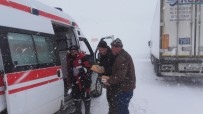 Kızıldağ Kar Nedeniyle Araç Ulaşımına Kapandı Haberi